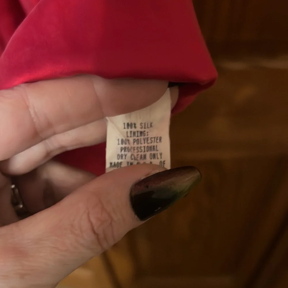 🔥HP🔥Vintage Betsey Johnson Red  Dress w/ Tie Back - Picture 3 of 4